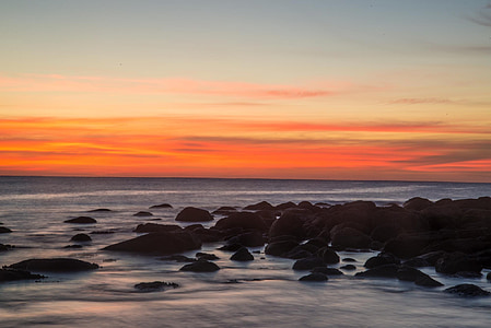 Maroubra, Sydney, Australia, Sunrise, Rocks, Ocean, Sea