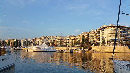 Grekland, Se, Pireas, Pireus, pireu, båt, Medelhavet