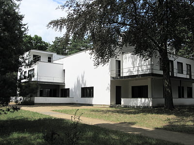 arkitektur, Bauhaus, Dessau, hus, Gropius, bygning, verdenskulturarv