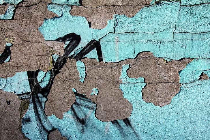 graffiti, fal, vakolat, szín, festett fal, spray, ház homlokzata