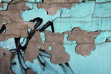 Graffiti, seina, krohv, Värv, värvitud sein, spray, maja fassaad