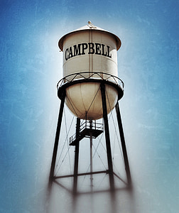 Campbell Kalifornie, Campbell vodárenská věž, Campbell mezník