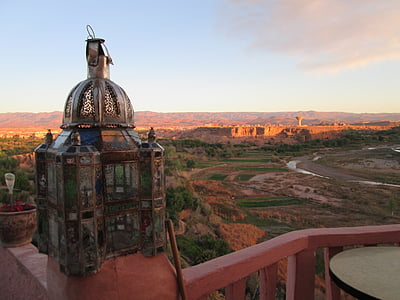 Marocko, lykta, öken