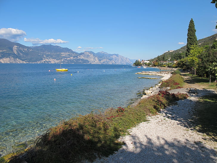 Lago de garda, Lago, en el lago, Italia