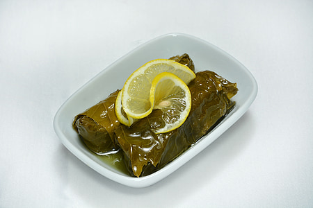 stuffed vine leaves, food, turkish, appetizer, cold appetizers