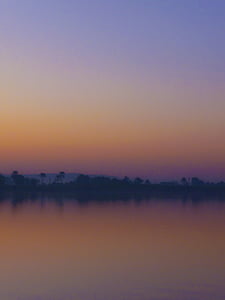 Nilen, Egypten, solnedgång, floden, naturen, skymning, Utomhus