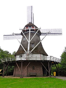 veenpark, bargercompascuum, open-air museum, outdoor museum, windmill, historic, building