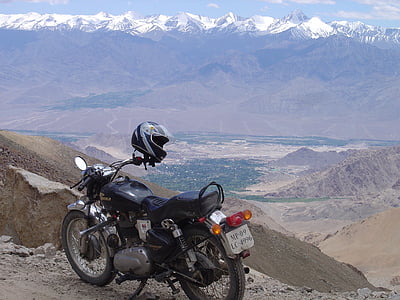 υψηλότερη motorable δρόμος, προσκύνημα στο royal enfield, khardungla περάσει, Λεχ, Ladakh, κοιλάδα nubhra, nubra
