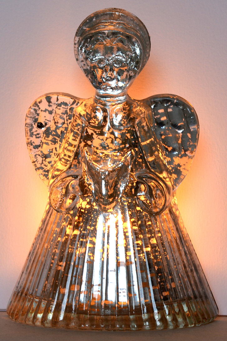 angel, wings, decoration, figurine, glassware, heaven, light
