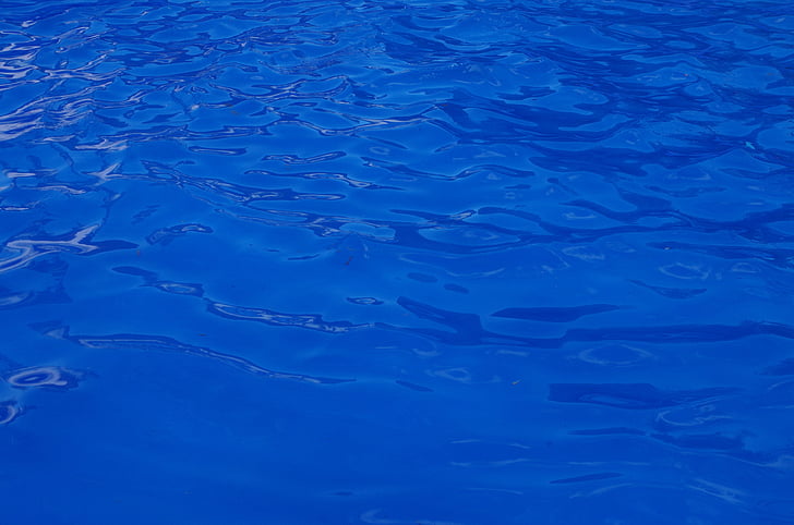 wody, basen, niebieski
