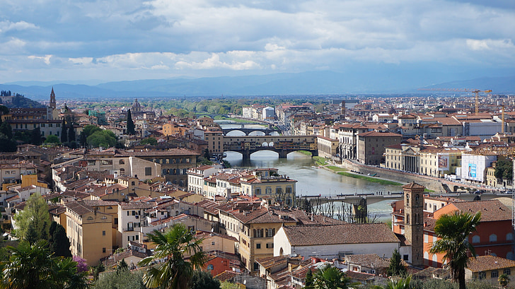 Itálie, Florencie, náměstí Michelangelo