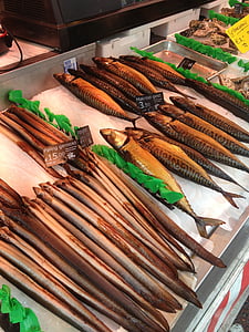 trh, ryby, Amsterdam, Mořské plody, Fishmarket