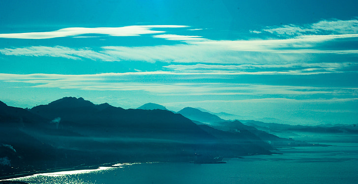 paisatge, Marina, Rize, çayeli, Turquia, Mar Negre, núvols