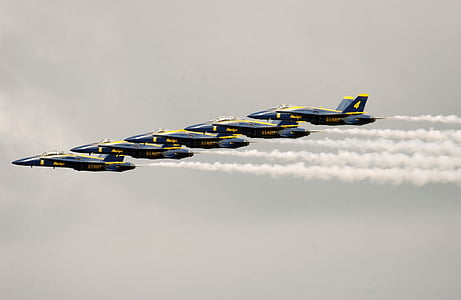 Blue angels, fly, flyvning, demonstration eskadrille, flåde, USA, ydeevne