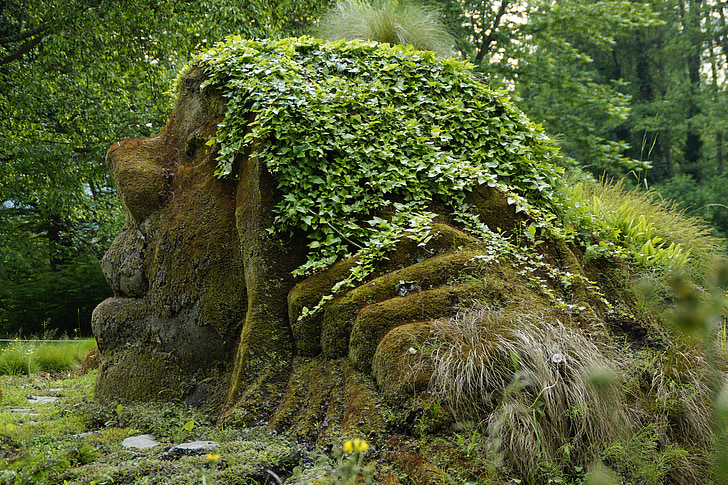 troll, gnome, mythical creatures, fairy tales, bemoost, mossy, moss covered