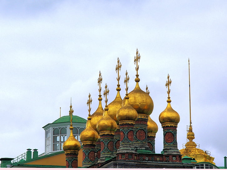 russia, yaroslav, domes, church, russian church, orthodox