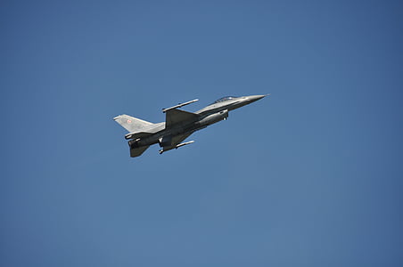 l'exèrcit, volant, cel, Dom, flotador blau, aire, F16