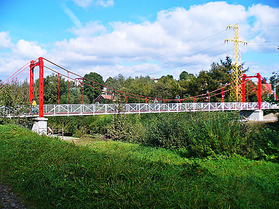 bridge, building, steel frame, architecture, view, fence bay, the design of the