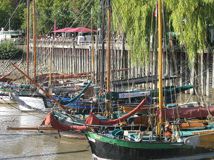 purjevene, historiallisesti, Port, Museum, Hampuri, Harbour museum