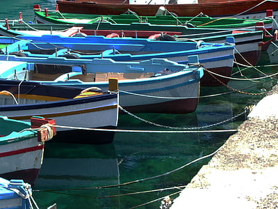 bådene, havet, Pontoon bridge, båd, Marina