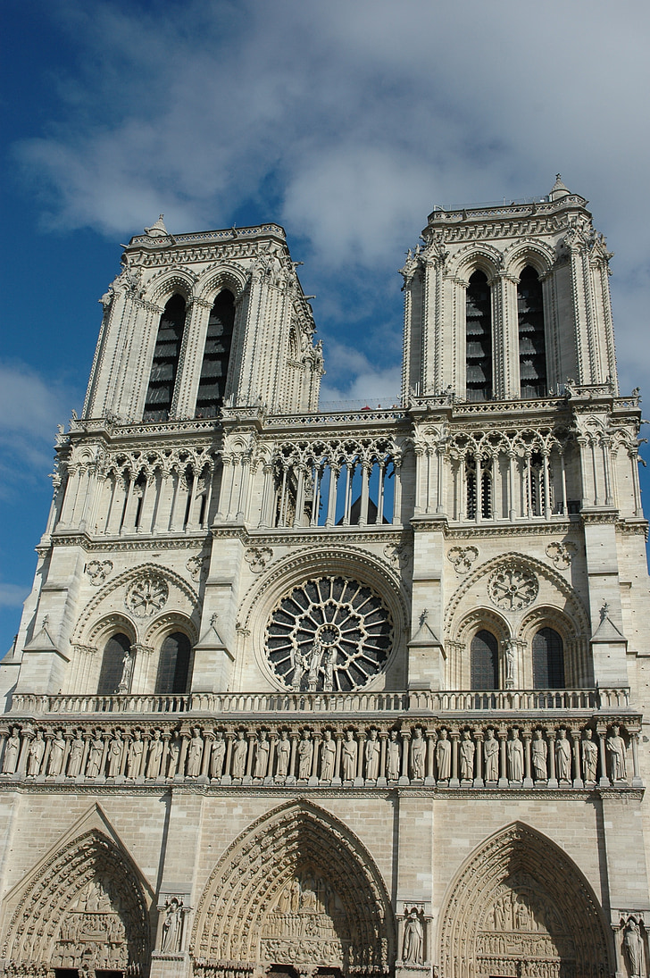 катедрала, фасадата на, Туризъм, Париж