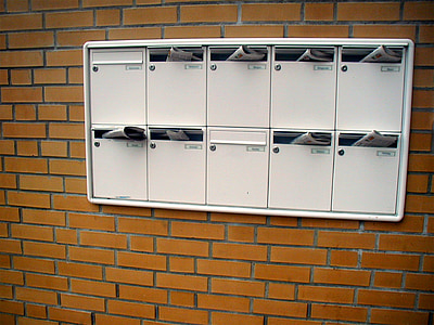 postaláda, ládák, újság, mail, Post, Küldés, Letter box-rendszer