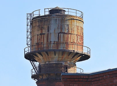 water tower, old water tower, tower, architecture, building, brick, historically