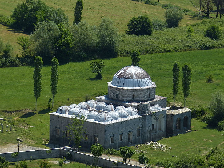 albania, balkan, shkodër, islam, mosque, dome, outlook