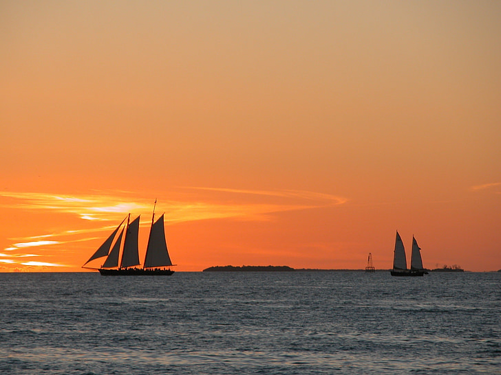 Key Westa, Florida, zalazak sunca, putovanja, odmor, oceana, plaža