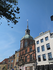Дордрехт, кула, град, историческа сграда, сграда, исторически, Холандия