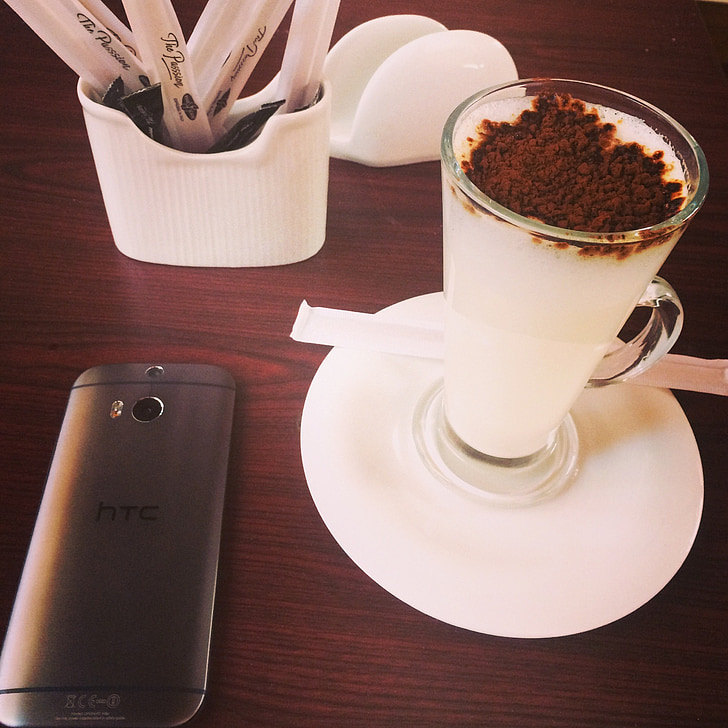 café, HTC, café, teléfono