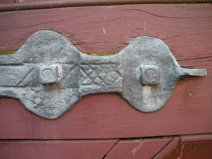 ポート ブラケット, 手作り, パターン, 鉄, アイアン ・ ネイル, 古い, 1700