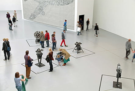 emberi, kiállítás, mozgás, modern művészet, jelenet, Documenta, az emberek