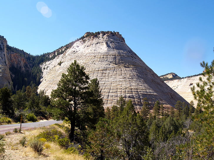 Сион Национален парк, Юта, САЩ, рок, образуване, червен, ерозия