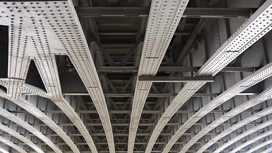 Brücke, Träger, Stahl, Struktur, Architektur, Bauwerke