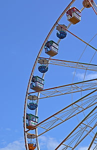 ferris wheel, carousel, year market, folk festival, ride, carnies, hustle and bustle
