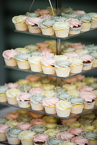 kake, cupcake, partiet, bryllup kake, kake, kaker, bursdag