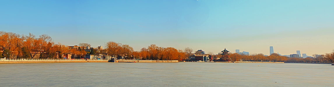 Panorama, Shichahai, podzim