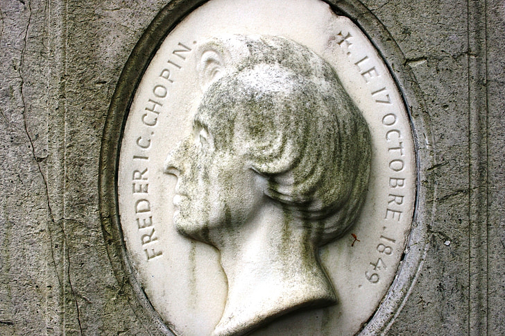 Chopin, graf, Pere lachaise, begraafplaats, Parijs