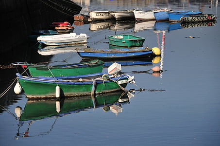 Porto, Barcos, França, barco, Barcos de pesca, água, cais