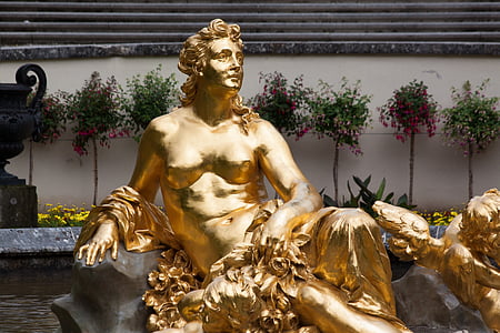 скульптура, золото, Gilded, жінка, Ангел, Золотий, фігура