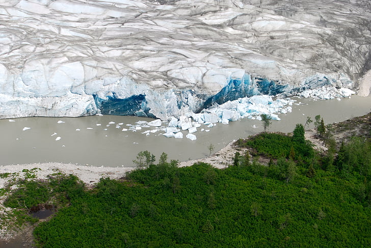 jäätikkö, Alaska, lumi, kylmä, River, luonnonkaunis, Ulkouima