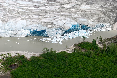 glaciar de, Alaska, nieve, frío, Río, Scenic, al aire libre
