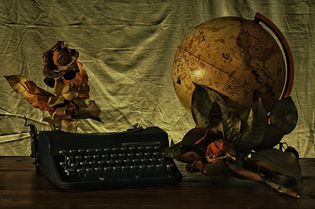 Schreiben, Welt, Schreibtisch, Reise, militärische, Kopfbedeckungen, Helm