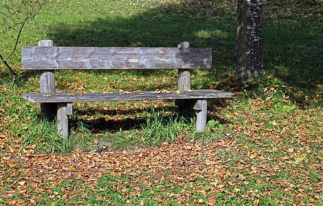bench, wood, bank, seat, nature, out, sit