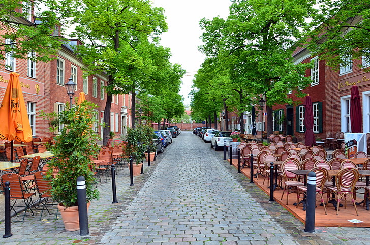 Πότσνταμ, πόλη, πρόσοψη σπιτιού, ιστορικά