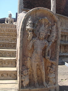 Templo de, edificio, Sri lanka, diseño, escultura, trabajos en piedra, talla