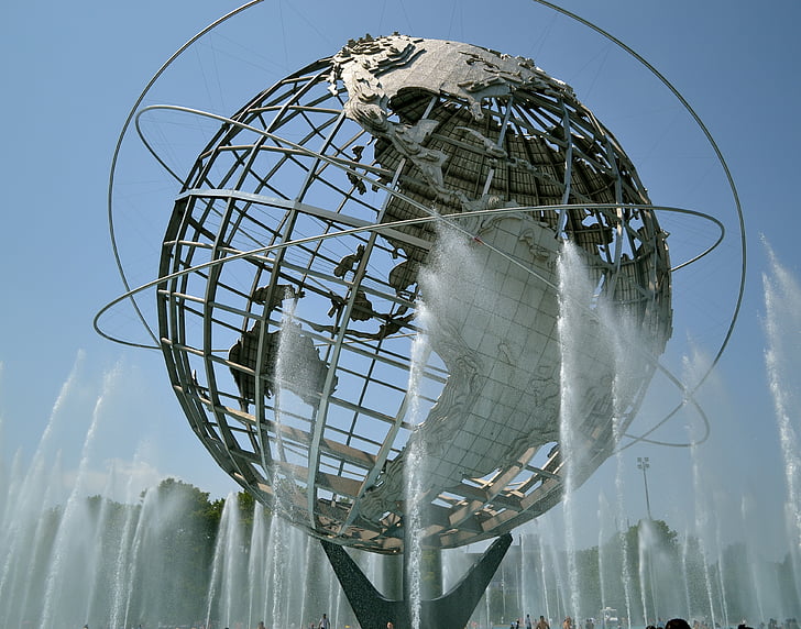 Feria Mundial de, mundo, tierra, punto de referencia, Monumento, esfera, Parque