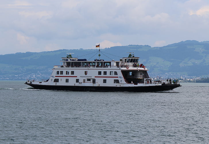 Ferry, Bodeni järv, praam, Friedrichshafen, liiniveo, pass, maa ühenduse loomine