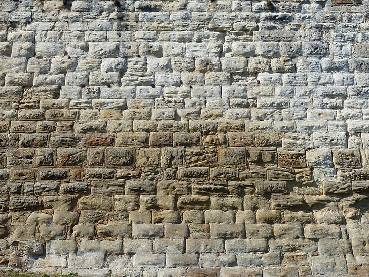 Стіна, камені, замуровані, Натуральний камінь, каменю й піску, Звичайно, Рау